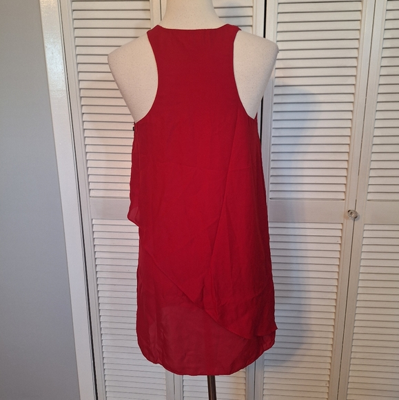 Silence + noise anthropologie red layered sundress sz small *I - Picture 3 of 6